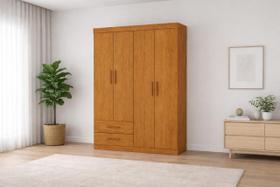 Guarda Roupa 4 Portas 2 gavetas Allure -Grand Line