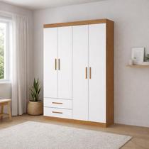 Guarda Roupa 4 Portas 2 gavetas Allure -Grand Line