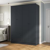 Guarda-roupa 4 Portas 2 Gavetas Fort