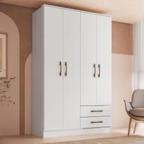 Guarda-roupa 4 Portas 2 Gavetas Tóquio