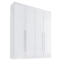 Guarda Roupa 4 Portas 3 Gavetas Da Vinci D'Doro Branco