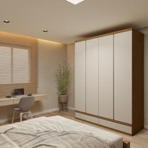 Guarda-roupa 4 Portas 5 Gavetas MDF Urbano Guarda-roupa 4 Portas 5 Gavetas MDF Urbano