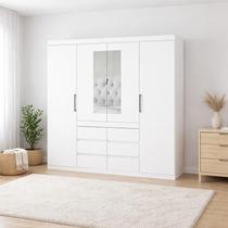 Guarda Roupa 4 Portas 6 Gavetas 2 espelhos Xline -Grand Line Guarda Roupa 4 Portas 6 Gavetas 2 espelhos Xline -Grand Line