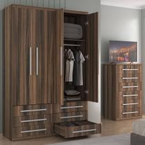 Guarda-Roupa 4 Portas 6 Gavetas Modular 1304 Ilan San Remo Guarda-Roupa 4 Portas 6 Gavetas Modular 1304 Ilan San Remo