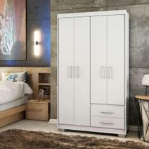 Guarda Roupa 4 Portas Branco Primacy Batrol