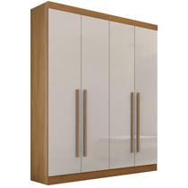 Guarda Roupa 4 Portas Da Vinci Cinamomo Com Off White Guarda Roupa 4 Portas Da Vinci Cinamomo Com Off White