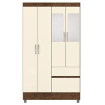 Guarda Roupa 4 Portas Espelho 102 Cm 10090 Vlr Imbuia Guarda Roupa 4 Portas Espelho 102 Cm 10090 Vlr Imbuia