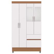 Guarda Roupa 4 Portas Espelho 102 Cm Vlr Branco Camarim Guarda Roupa 4 Portas Espelho 102 Cm Vlr Branco Camarim