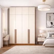 Guarda-roupa 4 Portas Modular com Maleiro Luna Guarda-roupa 4 Portas Modular com Maleiro Luna