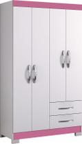 Guarda-Roupa 4 Portas NT 5005 Rosa - Notável