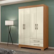 Guarda Roupa 4 Portas Para Solteiro Escócia 4 Portas 2 Gavetas Branco Brilho Guarda Roupa 4 Portas Para Solteiro Escócia 4 Portas 2 Gavetas Branco Brilho