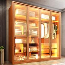 Guarda Roupa 4 Portas Reflecta com LED 3 Gavetas 100% MDF Freijó New Reflex Yescasa Marrom Guarda Roupa 4 Portas Reflecta com LED 3 Gavetas 100% MDF Freijó New Reflex Yescasa Marrom