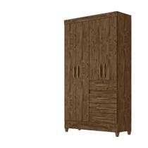 Guarda Roupa 4 Portas Sobral Castanho Wood 870331 Moval