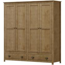 Guarda Roupa 4P 2G Madeira Maciça 176 cm 9105 Freijo Milani Store Guarda Roupa 4P 2G Madeira Maciça 176 cm 9105 Freijo Milani Store