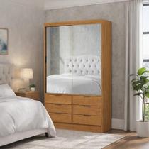 Guarda Roupa 6 Gavetas 2 Portas Espelhado Sunset-Grand Line Guarda Roupa 6 Gavetas 2 Portas Espelhado Sunset-Grand Line
