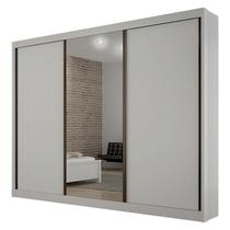 Guarda Roupa 6 Gavetas San Marino Premium com Espelho Branco Leifer Móveis Guarda Roupa 6 Gavetas San Marino Premium com Espelho Branco Leifer Móveis