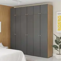 Guarda-Roupa 6 Módulos 12 Portas 9 Prateleiras Frame CabeCasa MadeiraOriginals Guarda-Roupa 6 Módulos 12 Portas 9 Prateleiras Frame CabeCasa MadeiraOriginals