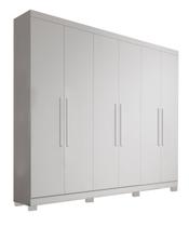Guarda-Roupa 6 Portas 2 Gav- Sergipe-Branco - Bianchi
