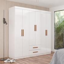 Guarda-roupa 6 Portas 2 Gavetas Aurora
