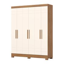 Guarda Roupa 6 Portas 2 Gavetas B369 Nature/Off White