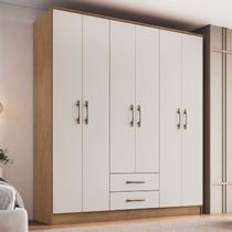 Guarda-roupa 6 Portas 2 Gavetas Pequim