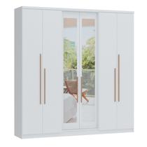 Guarda-roupa 6 Portas 2 Gavetas Sonata New Com Espelho