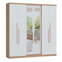 Guarda-roupa 6 Portas 2 Gavetas Sonata New Com espelho