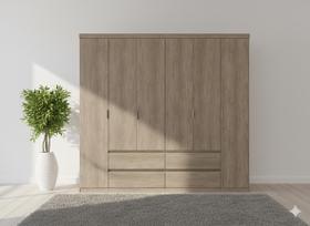 Guarda-roupa 6 Portas 250cm X 230cm X 55cm Nobre Guarda-roupa 6 Portas 250cm X 230cm X 55cm Nobre