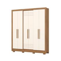 Guarda Roupa 6 Portas 3 Gavetas B366 Nature/Off White