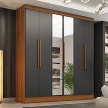 Guarda-roupa 6 Portas 3 Gavetas com Espelhos Lisboa Espresso Móveis