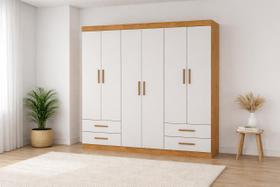 Guarda Roupa 6 Portas 4 Gavetas Allure -Grand Line