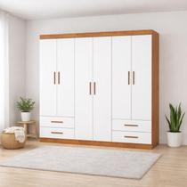 Guarda Roupa 6 Portas 4 Gavetas Allure -Grand Line