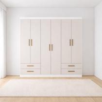 Guarda Roupa 6 Portas 4 Gavetas Allure -Grand Line