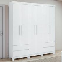 Guarda-Roupa 6 Portas 4 Gavetas Argus com Pés Guarda-Roupa 6 Portas 4 Gavetas Argus com Pés