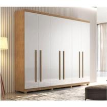 Guarda Roupa 6 Portas 4 Gavetas Bahia Com Pés Imbuia