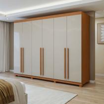 Guarda-roupa 6 Portas 4 Gavetas Bertha com Pés