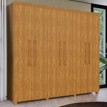 Guarda Roupa 6 Portas 4 Gavetas Casal 100% MDF Cinamomo Blor Shop Jm