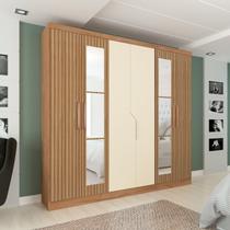 Guarda Roupa 6 Portas 4 Gavetas com Espelho Chicago Guarda Roupa 6 Portas 4 Gavetas com Espelho Chicago