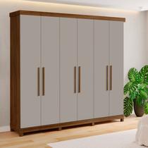 Guarda Roupa 6 Portas 5 Gavetas 100% MDF Valencia