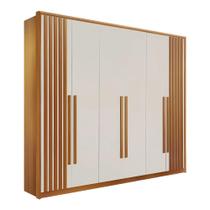 Guarda Roupa 6 Portas 6 Gavetas Anápolis Ripado Valverde Cinamomo Off White Guarda Roupa 6 Portas 6 Gavetas Anápolis Ripado Valverde Cinamomo Off White