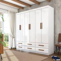 Guarda-roupa 6 Portas 6 Gavetas Denver