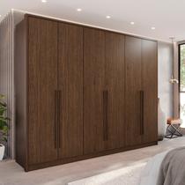 Guarda-Roupa 6 Portas 6 Gavetas Plus 100% MDF Anápolis Marrom/New Canion Guarda-Roupa 6 Portas 6 Gavetas Plus 100% MDF Anápolis Marrom/New Canion
