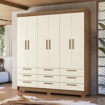 Guarda-roupa 6 Portas 9 Gavetas Mdp Colombo
