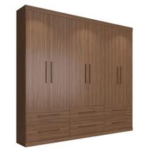 Guarda-Roupa 6 Portas Casal Édez Pegasus, Nogueira