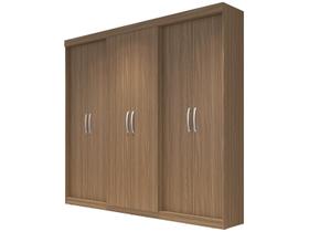 Guarda-Roupa 6 Portas Casal Édez Pine, Nogueira