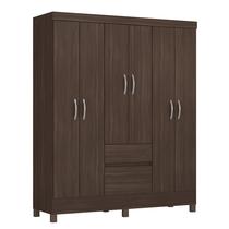 Guarda Roupa 6 Portas Casal Lia Café/Touch - Bela Móveis
