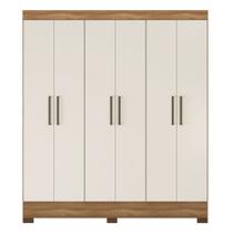 Guarda Roupa 6 Portas Casal Verso Amendola/Off White 180cm