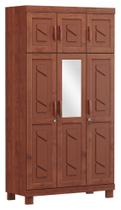 Guarda Roupa 6 Portas Com Espelho Cobre Imbuia 1260T - Finestra