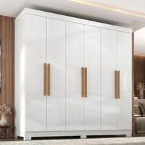 Guarda Roupa 6 Portas com pés Paris Espresso Móveis
