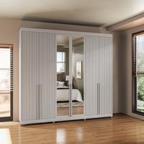 Guarda-Roupa 6 Portas de Giro Puxador 100% Mdf Newton Guarda-Roupa 6 Portas de Giro Puxador 100% Mdf Newton